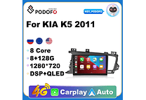 RD133 Android kia k5 2011 1GB a 8GB RAM e 16GB a 128GB ROM com ou sem Carplay