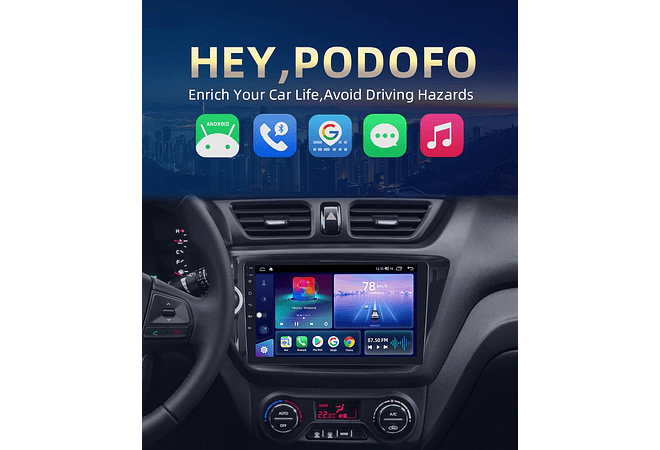 RD135 Android kia rio 3 4 2010-2018 1GB a 8GB RAM e 16GB a 128GB ROM com ou sem Carplay