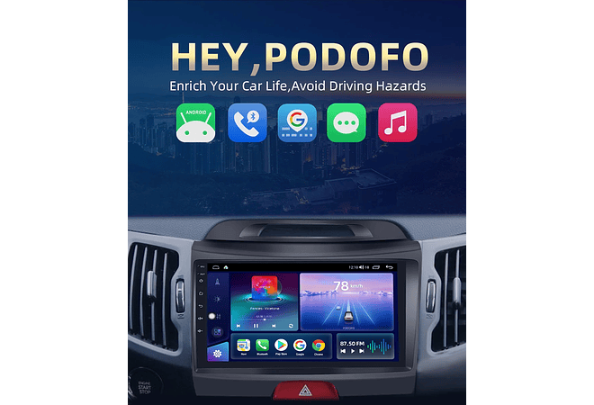 RD137 Android kia sportage 2010-2016 1GB a 8GB RAM e 16GB a 128GB ROM com ou sem Carplay