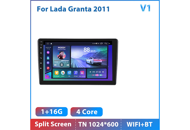 RD138 Android Lada granta 2011 1GB a 8GB RAM e 16GB a 128GB ROM com ou sem Carplay