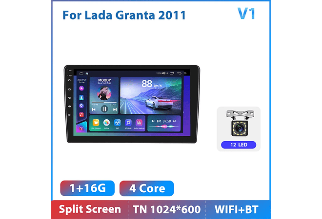RD138 Android Lada granta 2011 1GB a 8GB RAM e 16GB a 128GB ROM com ou sem Carplay