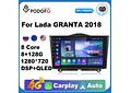 RD139 Android Lada Granta ВАЗ 2018 1GB a 8GB RAM e 16GB a 128GB ROM com ou sem Carplay