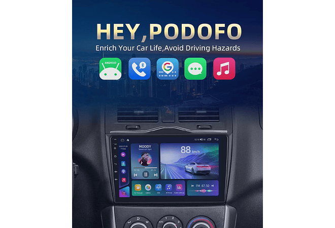 RD139 Android Lada Granta ВАЗ 2018 1GB a 8GB RAM e 16GB a 128GB ROM com ou sem Carplay