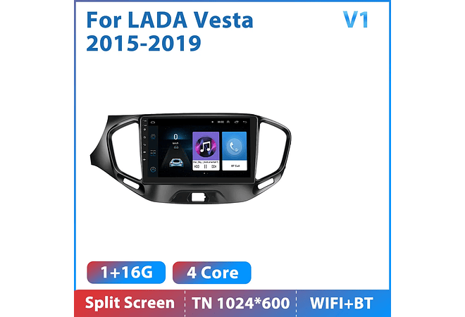 RD140 Android Lada vesta cross sport 2015-2019 1GB a 8GB RAM e 16GB a 128GB ROM com ou sem Carplay