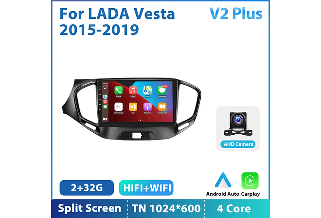 RD140 Android Lada vesta cross sport 2015-2019 1GB a 8GB RAM e 16GB a 128GB ROM com ou sem Carplay