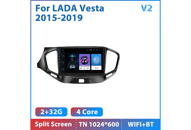 RD140 Android Lada vesta cross sport 2015-2019 1GB a 8GB RAM e 16GB a 128GB ROM com ou sem Carplay