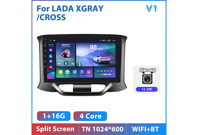 RD141 Android Lada X ray xray cruz 1GB a 8GB RAM e 16GB a 128GB ROM com ou sem Carplay