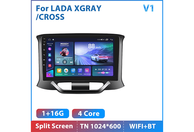 RD141 Android Lada X ray xray cruz 1GB a 8GB RAM e 16GB a 128GB ROM com ou sem Carplay