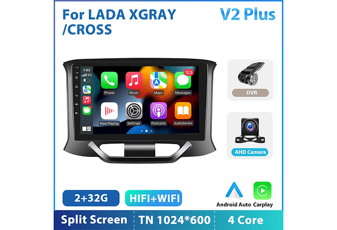 RD141 Android Lada X ray xray cruz 1GB a 8GB RAM e 16GB a 128GB ROM com ou sem Carplay
