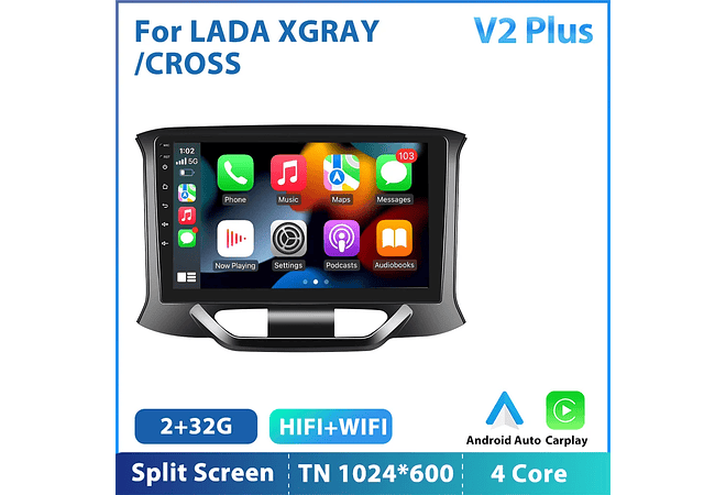 RD141 Android Lada X ray xray cruz 1GB a 8GB RAM e 16GB a 128GB ROM com ou sem Carplay