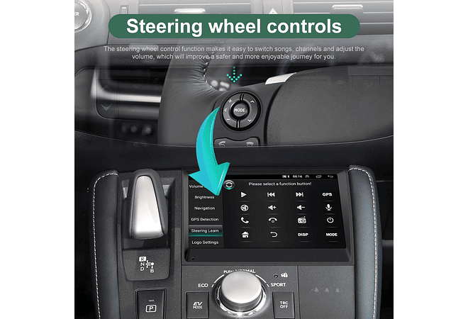 RD142 Android Lexus CT200/ct200h 2011-2020 1GB a 8GB RAM e 16GB a 128GB ROM com ou sem Carplay