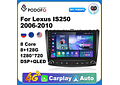 RD144 Android Lexus is250 2006-2010 1GB a 8GB RAM e 16GB a 128GB ROM com ou sem Carplay