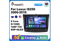 RD144 Android Lexus is250 2006-2010 1GB a 8GB RAM e 16GB a 128GB ROM com ou sem Carplay