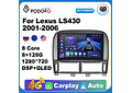 RD145 Android Lexus ls430 2001-2006 1GB a 8GB RAM e 16GB a 128GB ROM com ou sem Carplay