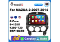 RD146 Android Mazda 2 2007-2014 1GB a 8GB RAM e 16GB a 128GB ROM com ou sem Carplay