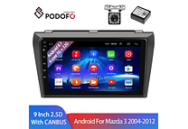 RD147 Android Mazda 3 2004-2012 1GB a 8GB RAM e 16GB a 128GB ROM com ou sem Carplay