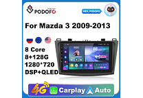RD149 Android Mazda 3 2009-2013 1GB a 8GB RAM e 16GB a 128GB ROM com ou sem Carplay