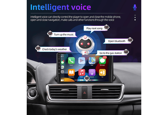 RD150 Android Mazda 3 angkesaila 2014-2019 1GB a 8GB RAM e 16GB a 128GB ROM com ou sem Carplay