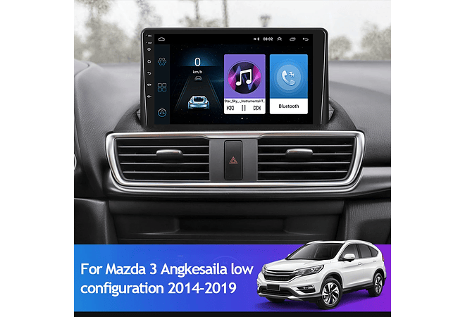 RD150 Android Mazda 3 angkesaila 2014-2019 1GB a 8GB RAM e 16GB a 128GB ROM com ou sem Carplay