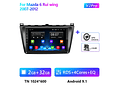 RD151 Android Mazda 6 rui asa 2007-2012 1GB a 8GB RAM e 16GB a 128GB ROM com ou sem Carplay