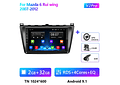 RD151 Android Mazda 6 rui asa 2007-2012 1GB a 8GB RAM e 16GB a 128GB ROM com ou sem Carplay