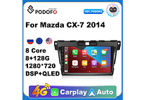 RD153 Android Mazda CX-7 2014 1GB a 8GB RAM e 16GB a 128GB ROM com ou sem Carplay