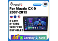 RD154 Android Mazda CX-9 2007-2015 1GB a 8GB RAM e 16GB a 128GB ROM com ou sem Carplay