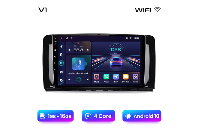RD155 Android Mercedes r-classe w251 r300 2011-2015 1GB a 8GB RAM e 16GB a 128GB ROM com ou sem Carplay