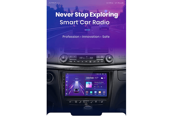 RD156 Android Mercedes w211 e300 2002-2010 1GB a 8GB RAM e 16GB a 128GB ROM com ou sem Carplay