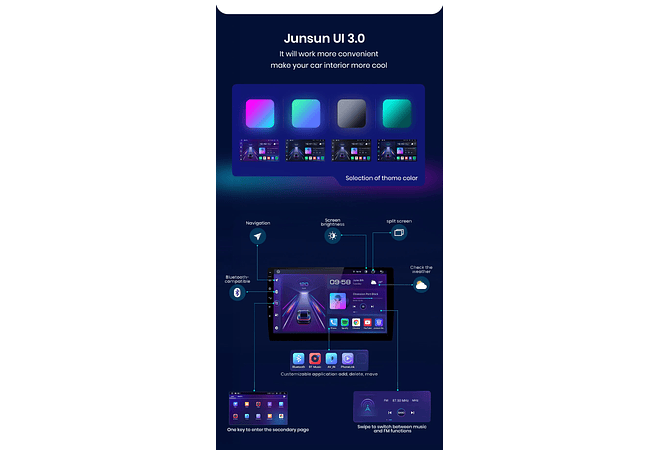 RD157 Android Mercedes vito w447 2014-2021 1GB a 8GB RAM e 16GB a 128GB ROM com ou sem Carplay