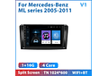 RD158 Android mercedes mercedes ml série 2005-2011 1GB a 8GB RAM e 16GB a 128GB ROM com ou sem Carplay