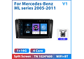 RD158 Android mercedes mercedes ml série 2005-2011 1GB a 8GB RAM e 16GB a 128GB ROM com ou sem Carplay
