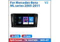 RD158 Android mercedes mercedes ml série 2005-2011 1GB a 8GB RAM e 16GB a 128GB ROM com ou sem Carplay