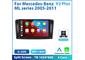 RD158 Android mercedes mercedes ml série 2005-2011 1GB a 8GB RAM e 16GB a 128GB ROM com ou sem Carplay