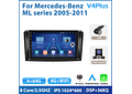 RD158 Android mercedes mercedes ml série 2005-2011 1GB a 8GB RAM e 16GB a 128GB ROM com ou sem Carplay