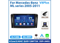RD158 Android mercedes mercedes ml série 2005-2011 1GB a 8GB RAM e 16GB a 128GB ROM com ou sem Carplay