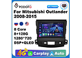 RD161 Android mitsubishi outlander 2008-2015 1GB a 8GB RAM e 16GB a 128GB ROM com ou sem Carplay