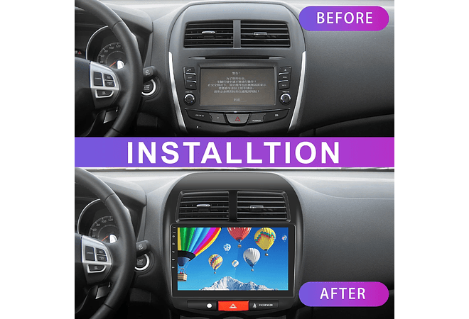 RD164 Android mitsubishi asx 2013 1GB a 8GB RAM e 16GB a 128GB ROM com ou sem Carplay