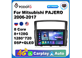 RD165 Android mitsubishi pajero 2006-2017 1GB a 8GB RAM e 16GB a 128GB ROM com ou sem Carplay