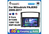 RD165 Android mitsubishi pajero 2006-2017 1GB a 8GB RAM e 16GB a 128GB ROM com ou sem Carplay