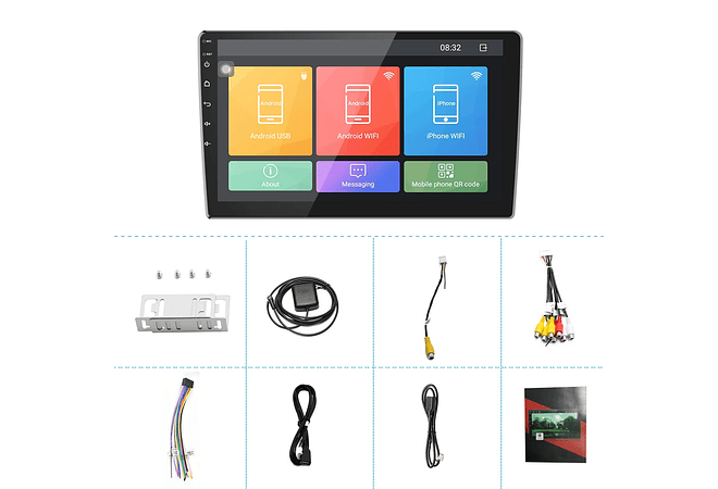 RD166 Android mitsubishi outlander 2020 1GB a 8GB RAM e 16GB a 128GB ROM com ou sem Carplay