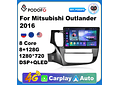 RD167 Android mitsubishi outlander 2016 1GB a 8GB RAM e 16GB a 128GB ROM com ou sem Carplay