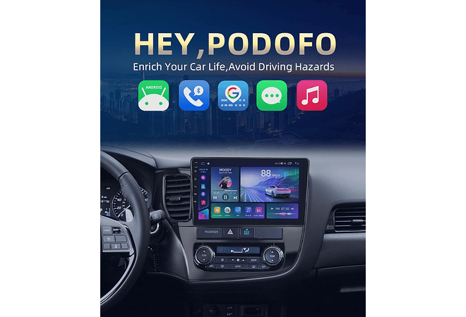 RD167 Android mitsubishi outlander 2016 1GB a 8GB RAM e 16GB a 128GB ROM com ou sem Carplay