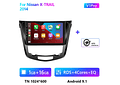 RD171 Android nissan X-TRAIL x trail 2014 1GB a 8GB RAM e 16GB a 128GB ROM com ou sem Carplay