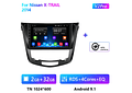 RD171 Android nissan X-TRAIL x trail 2014 1GB a 8GB RAM e 16GB a 128GB ROM com ou sem Carplay