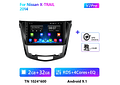RD171 Android nissan X-TRAIL x trail 2014 1GB a 8GB RAM e 16GB a 128GB ROM com ou sem Carplay