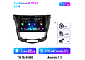 RD171 Android nissan X-TRAIL x trail 2014 1GB a 8GB RAM e 16GB a 128GB ROM com ou sem Carplay