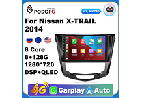 RD171 Android nissan X-TRAIL x trail 2014 1GB a 8GB RAM e 16GB a 128GB ROM com ou sem Carplay