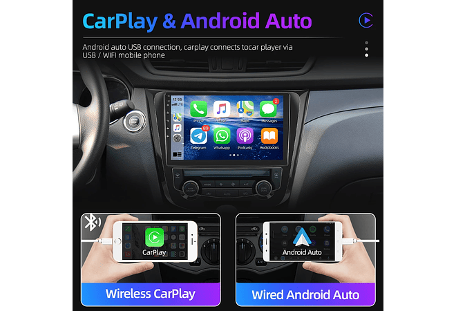 RD171 Android nissan X-TRAIL x trail 2014 1GB a 8GB RAM e 16GB a 128GB ROM com ou sem Carplay