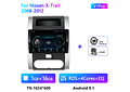 RD172 Android nissan x-trail 2008-2012 1GB a 8GB RAM e 16GB a 128GB ROM com ou sem Carplay